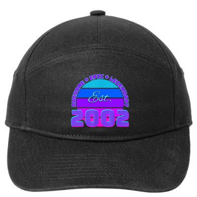 Awesome Since 2002, Born In 2002 7-Panel Snapback Hat