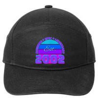 Awesome Since 2002, Born In 2002 7-Panel Snapback Hat