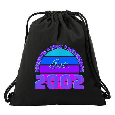 Awesome Since 2002, Born In 2002 Drawstring Bag