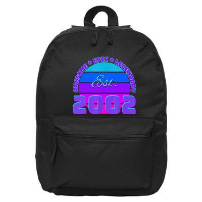 Awesome Since 2002, Born In 2002 16 in Basic Backpack