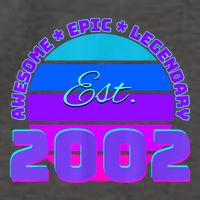 Awesome Since 2002, Born In 2002 Vector Backpack