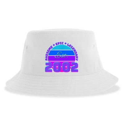 Awesome Since 2002, Born In 2002 Sustainable Bucket Hat