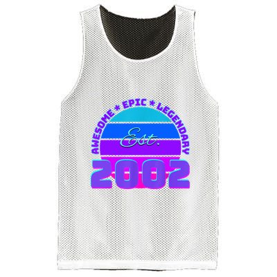 Awesome Since 2002, Born In 2002 Mesh Reversible Basketball Jersey Tank