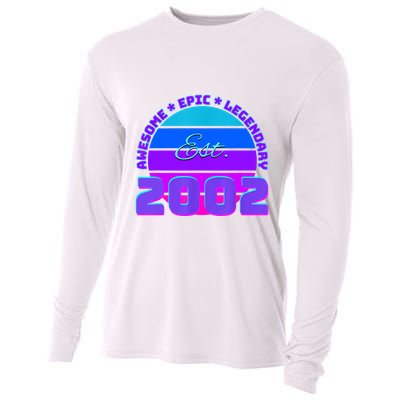 Awesome Since 2002, Born In 2002 Cooling Performance Long Sleeve Crew