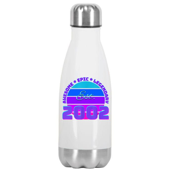 Awesome Since 2002, Born In 2002 Stainless Steel Insulated Water Bottle