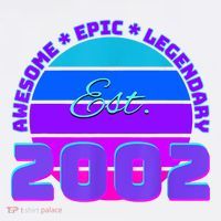 Awesome Since 2002, Born In 2002 Short Acrylic Beanie
