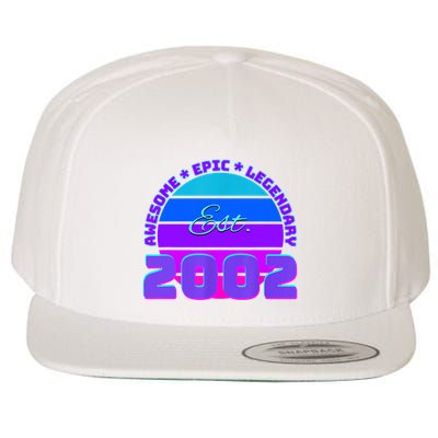 Awesome Since 2002, Born In 2002 Wool Snapback Cap