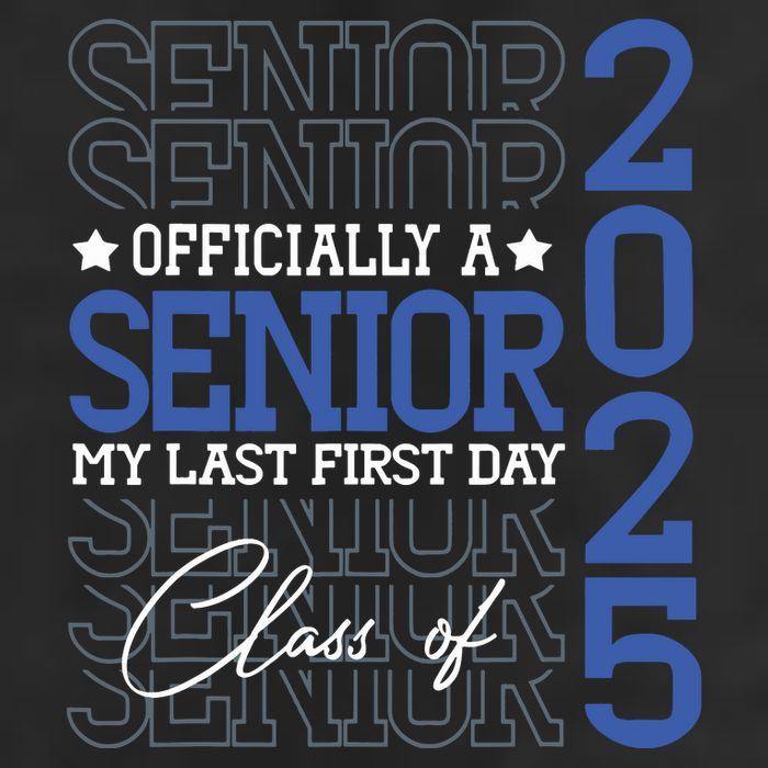 A Senior 2025 My Last First Day Class Of 2025 Cool Comfort Performance Bucket Hat