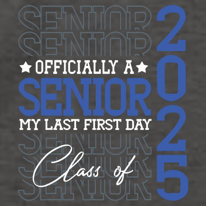 A Senior 2025 My Last First Day Class Of 2025 Vector Backpack