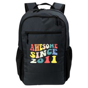 Awesome Since 2011 11 Years Old 11th Birthday Groovy Retro Daily Commute Backpack