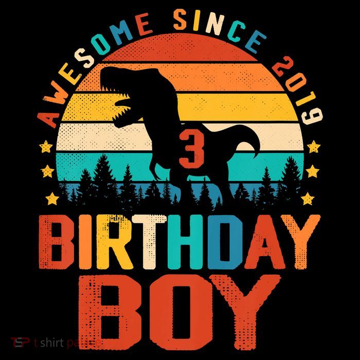 Awesome Since 2019 Funny Dinosaur 3 Year Old Boy Girl 16 in Basic Backpack