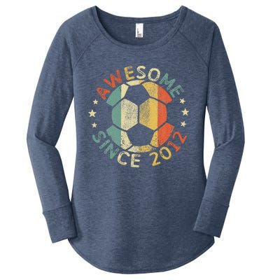 Awesome Since 2012 12th Birthday 12 Year Old Soccer Player Women's Perfect Tri Tunic Long Sleeve Shirt