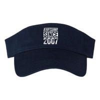 Awesome Since 2007 15th Birthday Vintage Valucap Bio-Washed Visor