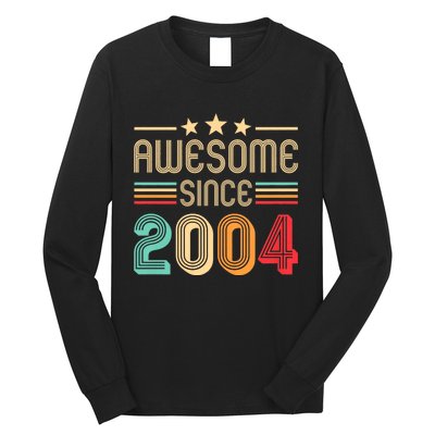 Awesome Since 2004 Birthday Retro Long Sleeve Shirt