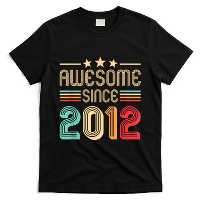 Awesome Since 2012 Birthday Retro T-Shirt