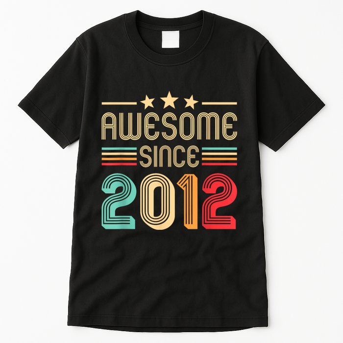 Awesome Since 2012 Birthday Retro Tall T-Shirt
