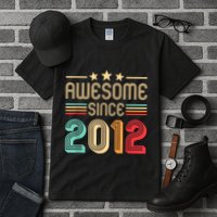 Awesome Since 2012 Birthday Retro Tall T-Shirt