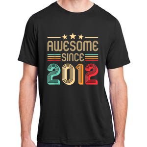 Awesome Since 2012 Birthday Retro Adult ChromaSoft Performance T-Shirt