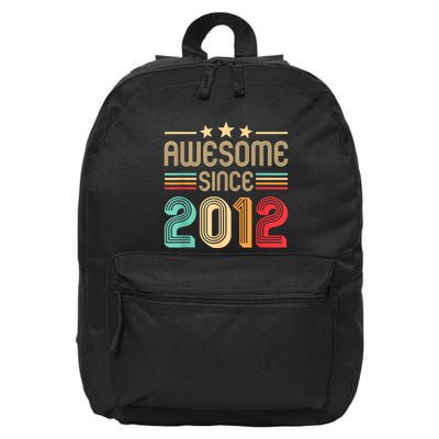 Awesome Since 2012 Birthday Retro 16 in Basic Backpack