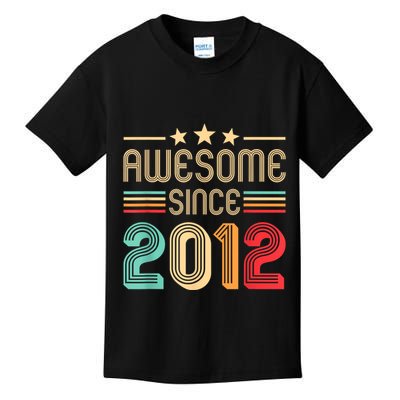 Awesome Since 2012 Birthday Retro Kids T-Shirt