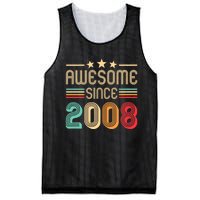 Awesome Since 2008 Birthday Retro Mesh Reversible Basketball Jersey Tank