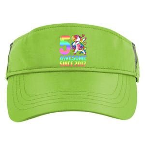 Awesome Since 2017 Unicorn 5th Birthday 5 Years Old Adult Drive Performance Visor