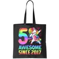 Awesome Since 2017 Unicorn 5th Birthday 5 Years Old Tote Bag