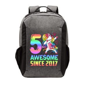 Awesome Since 2017 Unicorn 5th Birthday 5 Years Old Vector Backpack