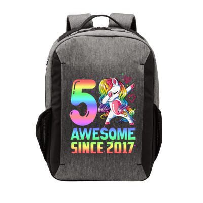 Awesome Since 2017 Unicorn 5th Birthday 5 Years Old Vector Backpack