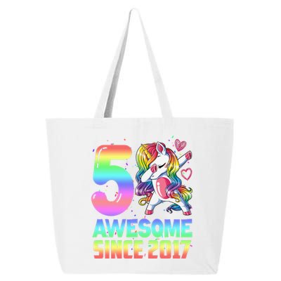 Awesome Since 2017 Unicorn 5th Birthday 5 Years Old 25L Jumbo Tote