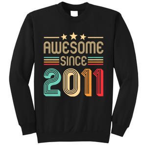 Awesome Since 2011 Birthday Retro Sweatshirt