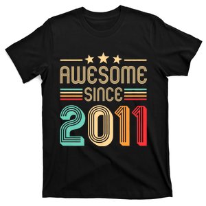 Awesome Since 2011 Birthday Retro T-Shirt