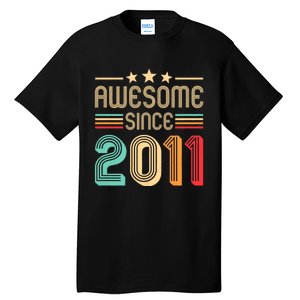 Awesome Since 2011 Birthday Retro Tall T-Shirt