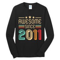 Awesome Since 2011 Birthday Retro Tall Long Sleeve T-Shirt