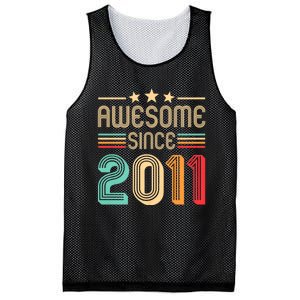 Awesome Since 2011 Birthday Retro Mesh Reversible Basketball Jersey Tank