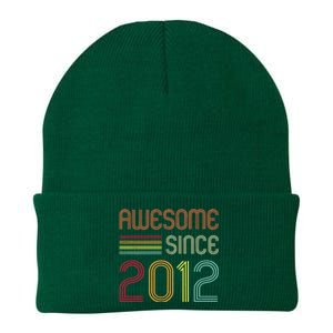 Awesome Since 2012 11th Birthday Retro Knit Cap Winter Beanie