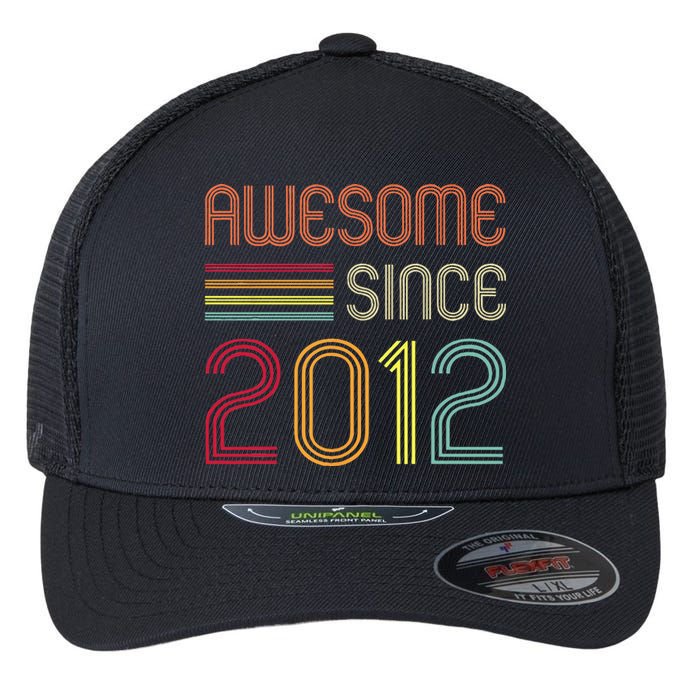 Awesome Since 2012 11th Birthday Retro Flexfit Unipanel Trucker Cap