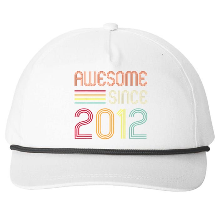 Awesome Since 2012 11th Birthday Retro Snapback Five-Panel Rope Hat