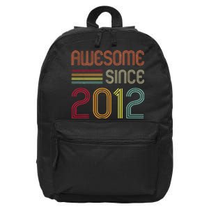 Awesome Since 2012 11th Birthday Retro 16 in Basic Backpack