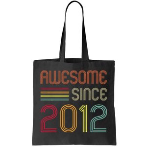 Awesome Since 2012 11th Birthday Retro Tote Bag