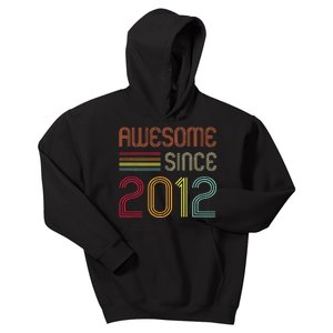 Awesome Since 2012 11th Birthday Retro Kids Hoodie