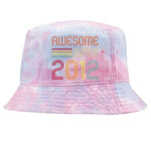 Awesome Since 2012 11th Birthday Retro Tie-Dyed Bucket Hat