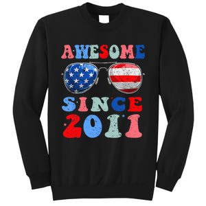 Awesome Since 2011 12 Years Birthday 4th of July Sweatshirt