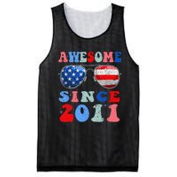 Awesome Since 2011 12 Years Birthday 4th of July Mesh Reversible Basketball Jersey Tank