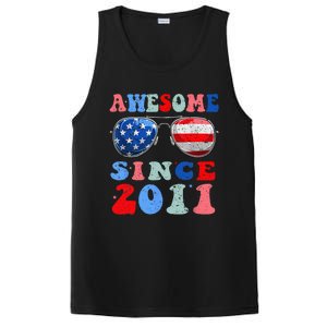 Awesome Since 2011 12 Years Birthday 4th of July PosiCharge Competitor Tank