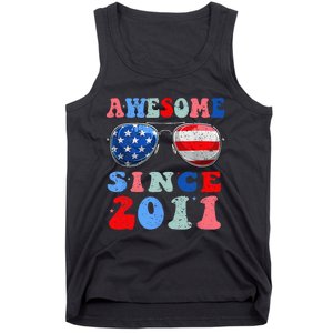 Awesome Since 2011 12 Years Birthday 4th of July Tank Top