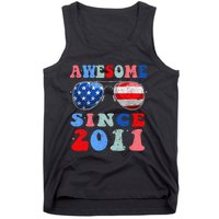 Awesome Since 2011 12 Years Birthday 4th of July Tank Top