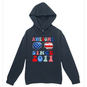 Awesome Since 2011 12 Years Birthday 4th of July Urban Pullover Hoodie