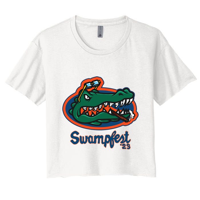 Adam22 Swampfest 23 Women's Crop Top Tee