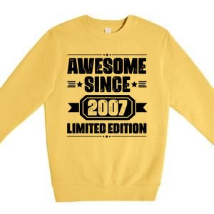 Awesome Since 2007 Limited Edition Premium Crewneck Sweatshirt